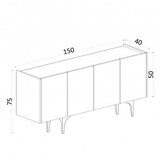 Hanah home komoda polaris | ePonuda.com