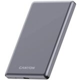 Canyon brezžični powerbank OnPower 505, 5.000 mAh, 20 W, siva | Shoptok.si