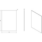 Sapho Ogledalo PLAIN 50x70 cm | Eponuda.com