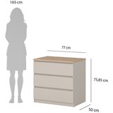 Tvilum Krem komoda 77x76x50 cm Naia – | shoptok.hr