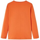  Dječja majica s dugim rukavima tamnonarančasta 116 | shoptok.hr