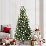 vidaXL Umjetno božićno drvce s nogom s stalakom Zelena 210 cm PE i PVC | shoptok.hr