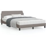 vidaXL Posteljni okvir z vzglavjem taupe 120x200 cm blago Cene
