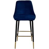 Kayoom BARSKI STOL, modra, črna, zlate barve | Shoptok.si
