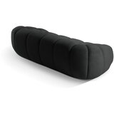 Micadoni Home Črna žametna sedežna garnitura 254 cm Diana – | Shoptok.si