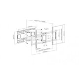 S Box stenski nosilec za TV PLB-7486 črn PLB-7486 | Shoptok.si