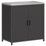  Kuhinjski set za pohranu s policom s pohranom s vratima Podesiva 2 pcs Crna 180 x 50 x 92 cm | shoptok.hr