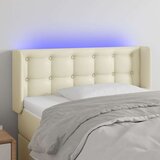  Posteljno vzglavje krem 93x16x78/88 cm umetno usnje, (20738087) | Shoptok.si