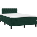  box spring s madracem tamnozeleni 120x190 cm baršunasti | shoptok.hr