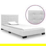 Furnova Posteljni okvir iz belega umetnega usnja 120x200 cm, (22055944) | Shoptok.si