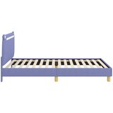 Krevet za djecu s uzglavljem Traper plava 80 x 200 cm Tkanina | Eponuda.com