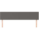  Uzglavlja 2 kom siva 80x5x78/88 cm od umjetne kože | shoptok.hr