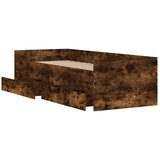  posteljni okvir s predali dimljen hrast 100x200 cm, (20929754) | Shoptok.si