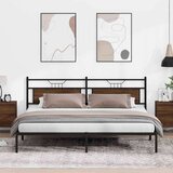  Posteljni okvir brez vzmetnice rjavi hrast 200x200 cm inž. les, (21829408) | Shoptok.si