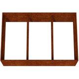  Povišena vrtna gredica 120 x 80 x 40 cm od čelika COR-TEN | shoptok.hr