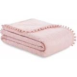 AmeliaHome puderasto ružičasti prekrivač krevetu Meadore, 200 x 220 cm