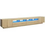 vidaXL TV ormarić s LED svjetlima boja hrasta sonome 260 x 35 x 40 cm | shoptok.hr