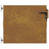  Vrtna vrata 85 x 75 cm od čelika COR-TEN | shoptok.hr