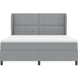  Box Spring postelja z vzmetnico v svetlo sivi barvi, 180x200 cm, tkanina, (22051963) | Shoptok.si