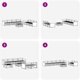  Set vanjskih sofa 8 kom. Prirodna Čvrsto drvo akacije | shoptok.hr