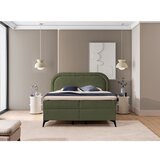 Ropez Zeleni boxspring krevet s prostorom za odlaganje 140x200 cm Ornes – | shoptok.hr