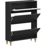  Ormar za cipele ALKMAAR 78 x 24 x 103 cm Konstruirano drvo Crna | shoptok.hr