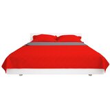  Dvostrani prošiveni prekrivač Crno-Siva 170x210 cm | shoptok.hr