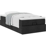 vidaXL otomanski okvir kreveta s madraca crni 90x200cm od tkanine | shoptok.hr