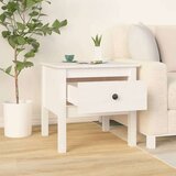  Bočni stolići 2 kom bijeli 50x50x49 cm od masivne borovine | shoptok.hr