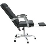  Uredski naslonjač od umjetne kože crni | shoptok.hr