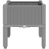  Vrtna sadilica s nogama svjetlosiva 40 x 40 x 42 cm PP | shoptok.hr