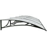 Nadstrešnica za vrata crna 400 x 100 cm polikarbonatna | shoptok.hr