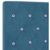 vidaXL Naslon za glavu s kristalnim gumbima tuftani tamno plavi 80 cm baršun, Naslon za glavu s kristalnim gumbima tuftani tamno plavi 160 cm baršun | shoptok.hr