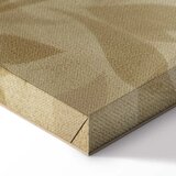  Slika - Botanical Motif with Leaves and Vines in Sand Colors 90x60 Akustična | shoptok.hr