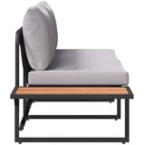  Vrtni kauč s jastukom Svijetlo siva 200,5 x 70 x 85,5 cm Čelik | Eponuda.ba