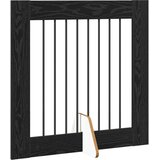  Vrata za pse z stojali 2 pcs Črni hrast 80 x 80 cm, (5000232788) | Shoptok.si
