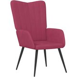vidaXL Stol za sproščanje vinsko rdeč žamet | Shoptok.si