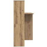 vidaXL Miza artisan hrast 131.5 x 50 x 106.5 cm Konstruiran les | Shoptok.si