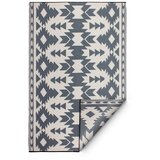 Fab Hab Sivi dvostrani vanjski tepih od reciklirane plastike Miramar Gray, 90 x 150 cm | shoptok.hr