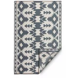 Fab Hab Sivi dvostrani vanjski tepih od reciklirane plastike Miramar Gray, 90 x 150 cm