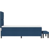 vidaXL Krevet s podnicom s madracem i klupom plavi 80x200 cm tkanina | shoptok.hr