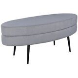 Venture Home ovalni tabure Otto 100 × 40 × 41 cm, svijetlosiva | shoptok.hr