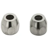 Kompresijski priključek (⅜″ x 10 mm, Kromirano, 2 kos)