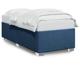 vidaXL Posteljni okvir moder 90x190 cm blago Cene