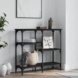 Maison Chic konzolna miza - miza ob steni črna 80x29x75 cm inženirski les, (21786166) | Shoptok.si