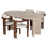 Hanah home Trpezarijski set, 5 dijelova, bež Slike