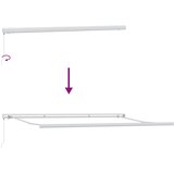  Povlačivi tende Šareni 500 × 300 cm Platno i Aluminij | shoptok.hr
