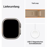Apple Watch Ultra 4 Trail Loop S/M Boja MJAJ4QF/A narukvice: pijesak 49mm titanijev kućište Prirodni | shoptok.hr