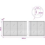  Gabion s 5 mm žicom i mrežom 5x5 cm 800x20x100 cm | shoptok.hr
