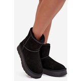 Boto Women's Snow Boots Made of Genuine Suede on Platform Black Privine | Shoptok.si